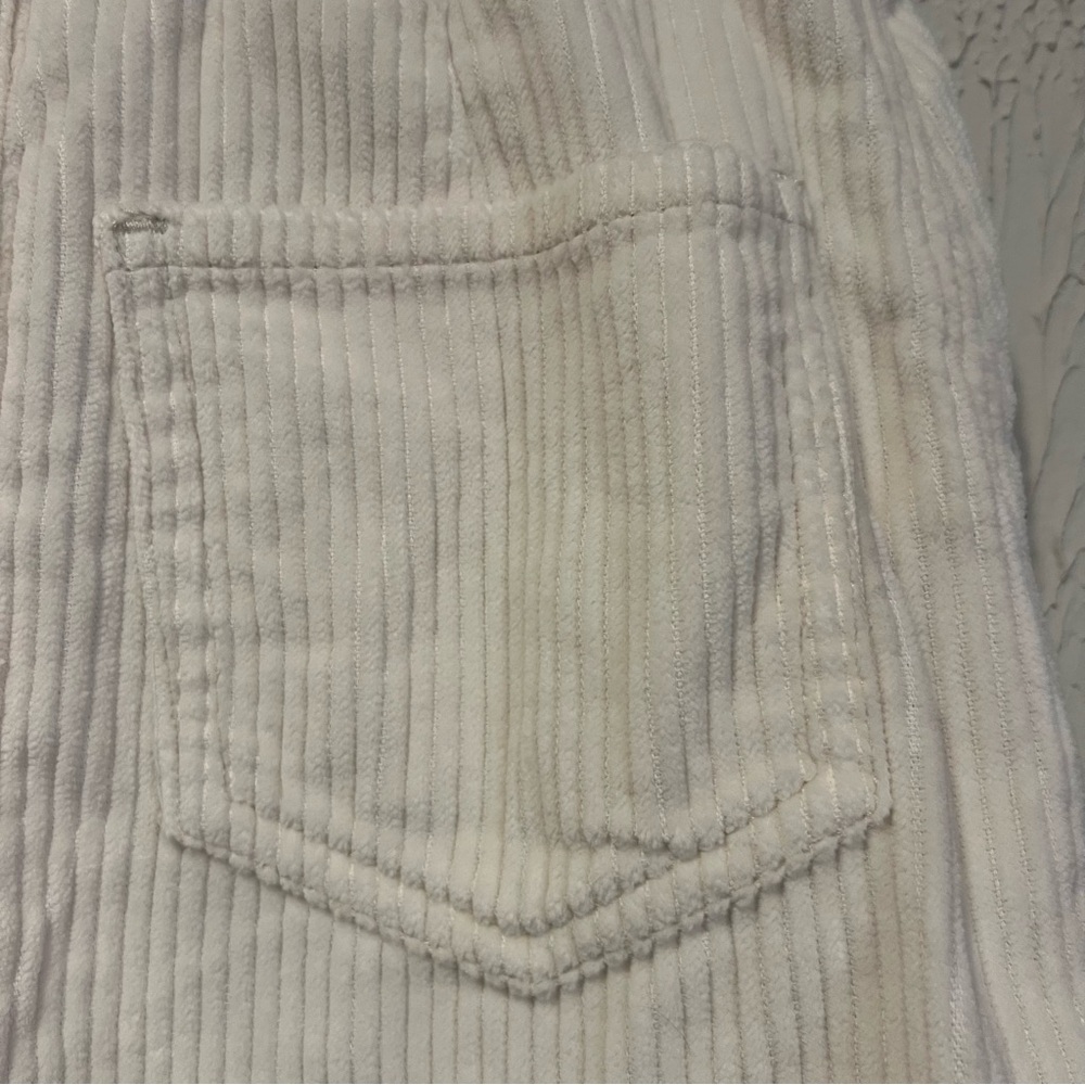 Abercrombie & Fitch Ivory Button-Front Corduroy mini Skirt size X small - Picture 9 of 10